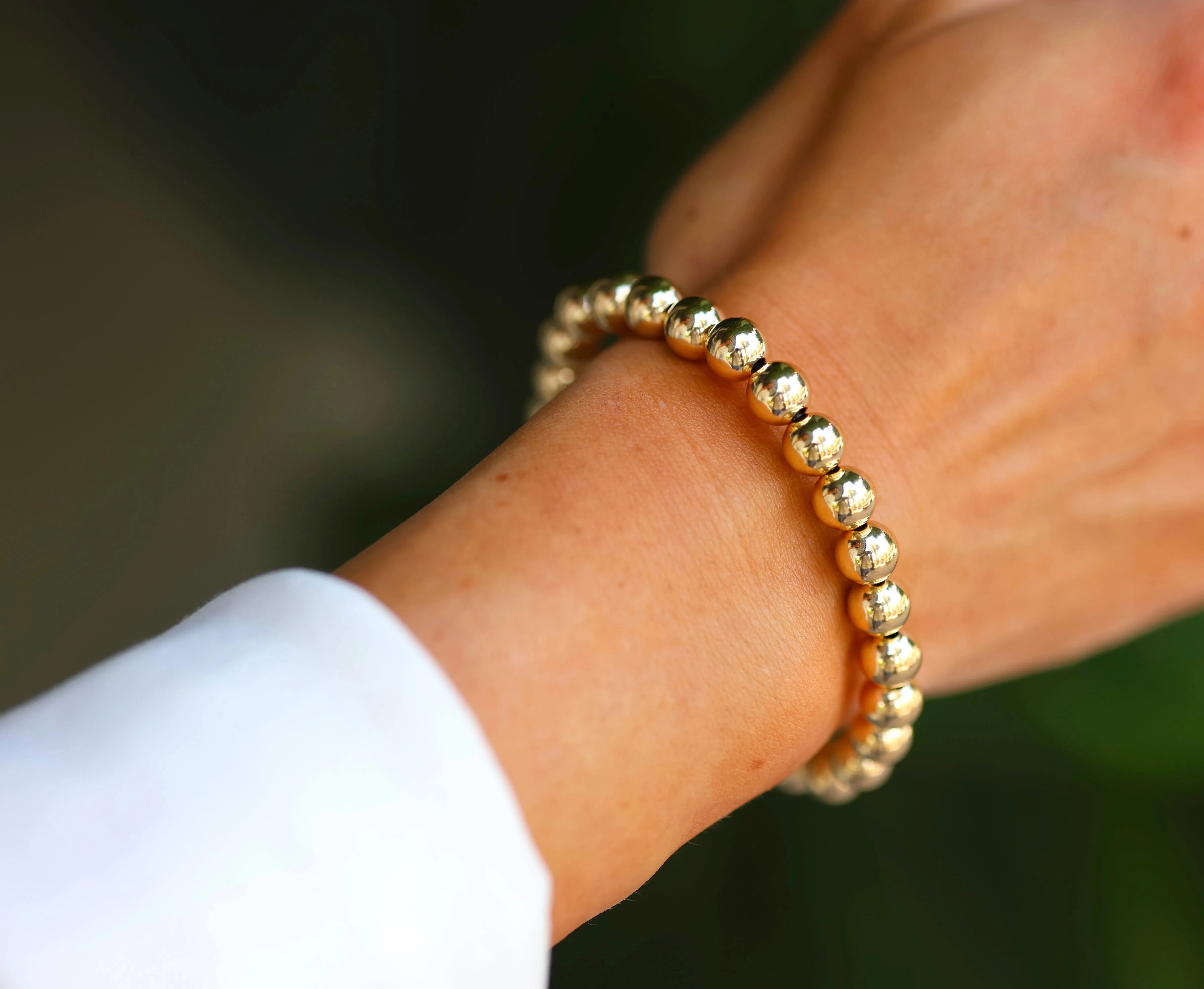 bara boheme | 14K Gold Filled "THE CLASSIC" Ball Beaded Bracelet