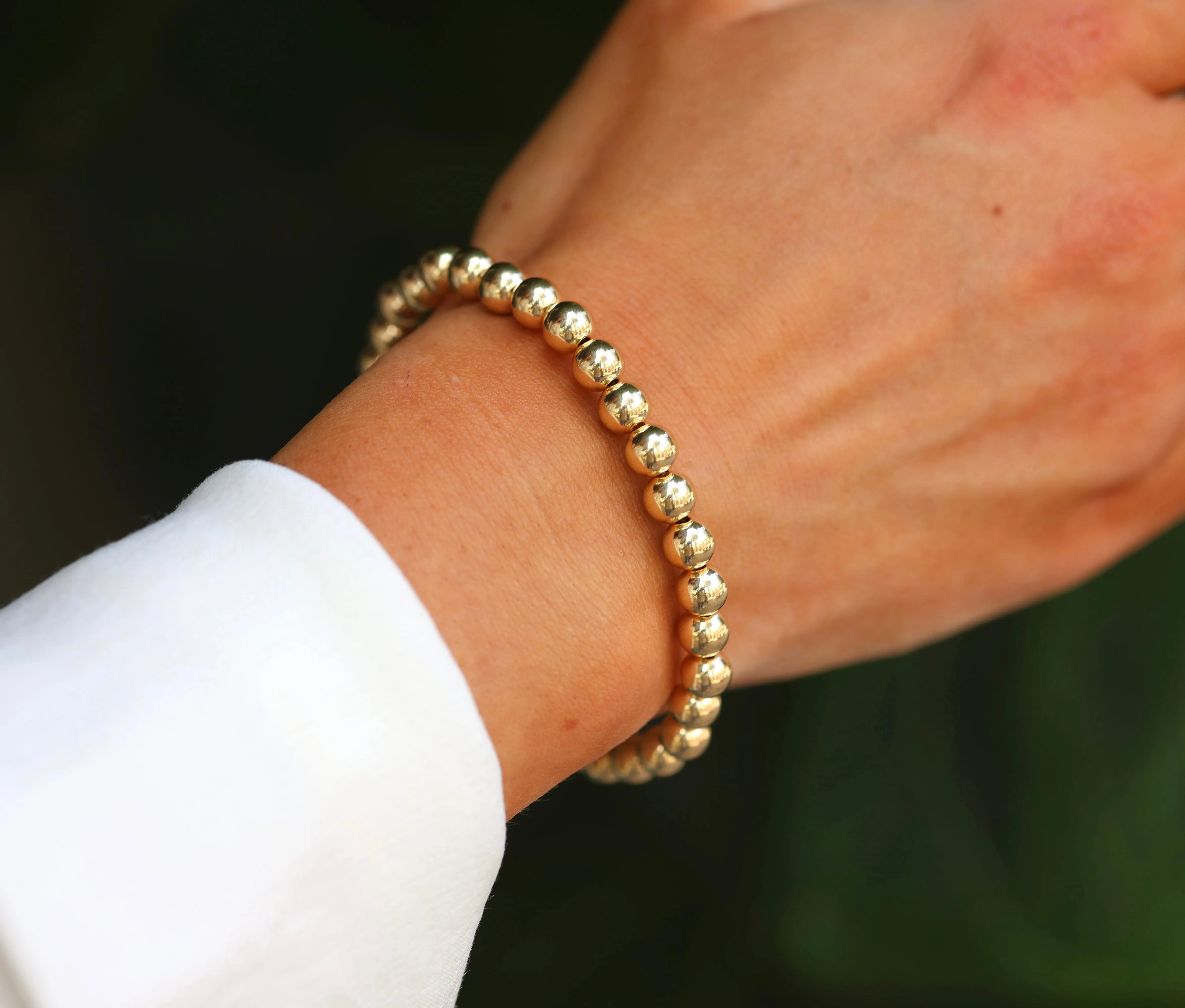 bara boheme | 14K Gold Filled "THE CLASSIC" Ball Beaded Bracelet