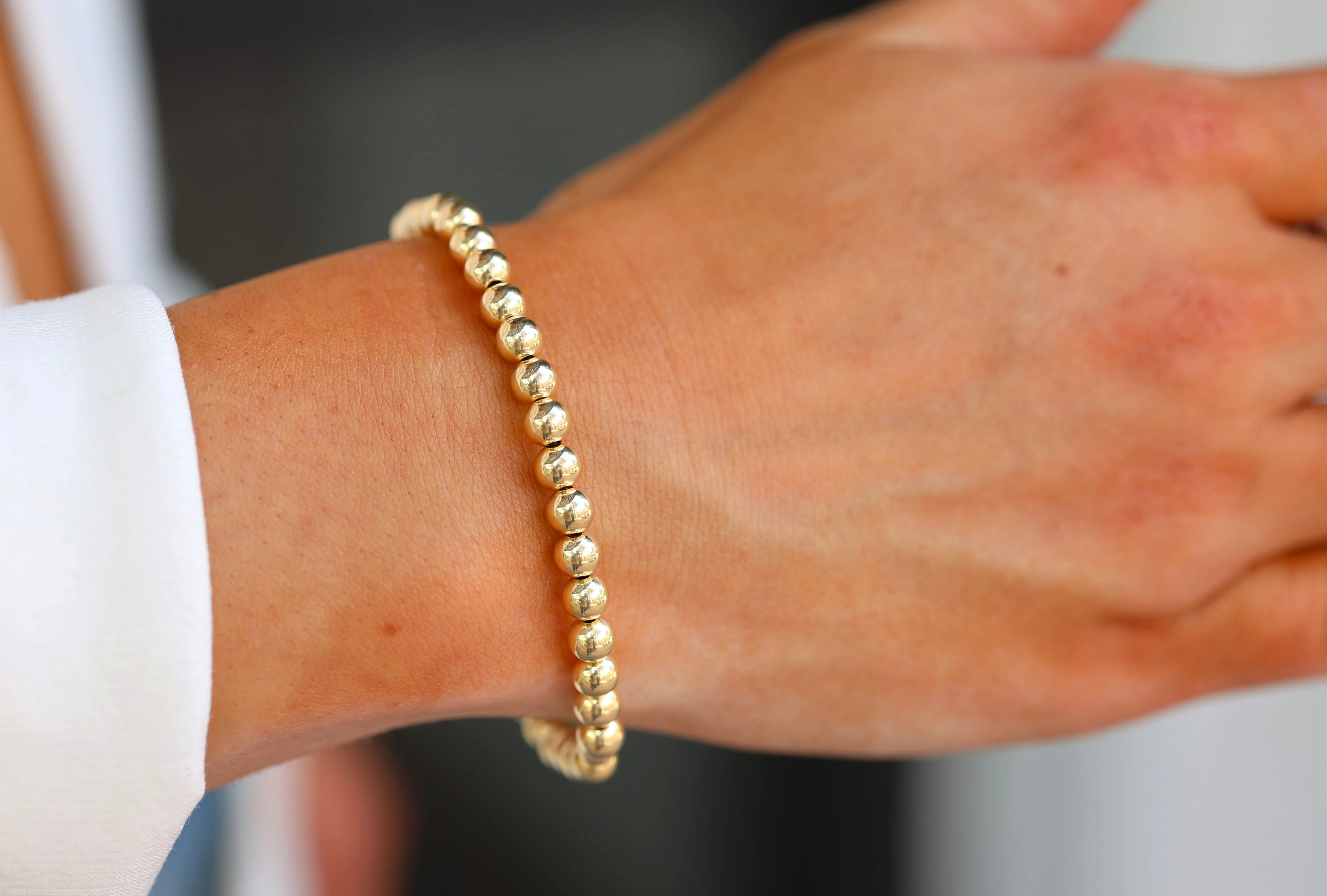 bara boheme | 14K Gold Filled "THE CLASSIC" Ball Beaded Bracelet