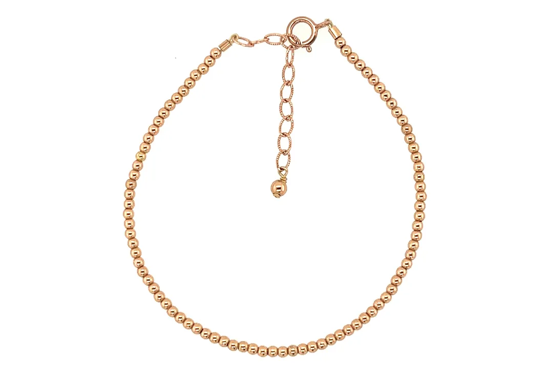 bara boheme | 14K Gold Filled "THE CLASSIC" Ball Beaded Bracelet