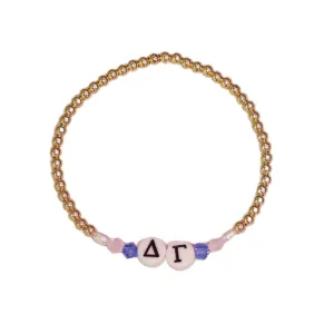 bara Boheme | "DELTA GAMMA" Sorority Greek Letter Ball Beaded Bracelet