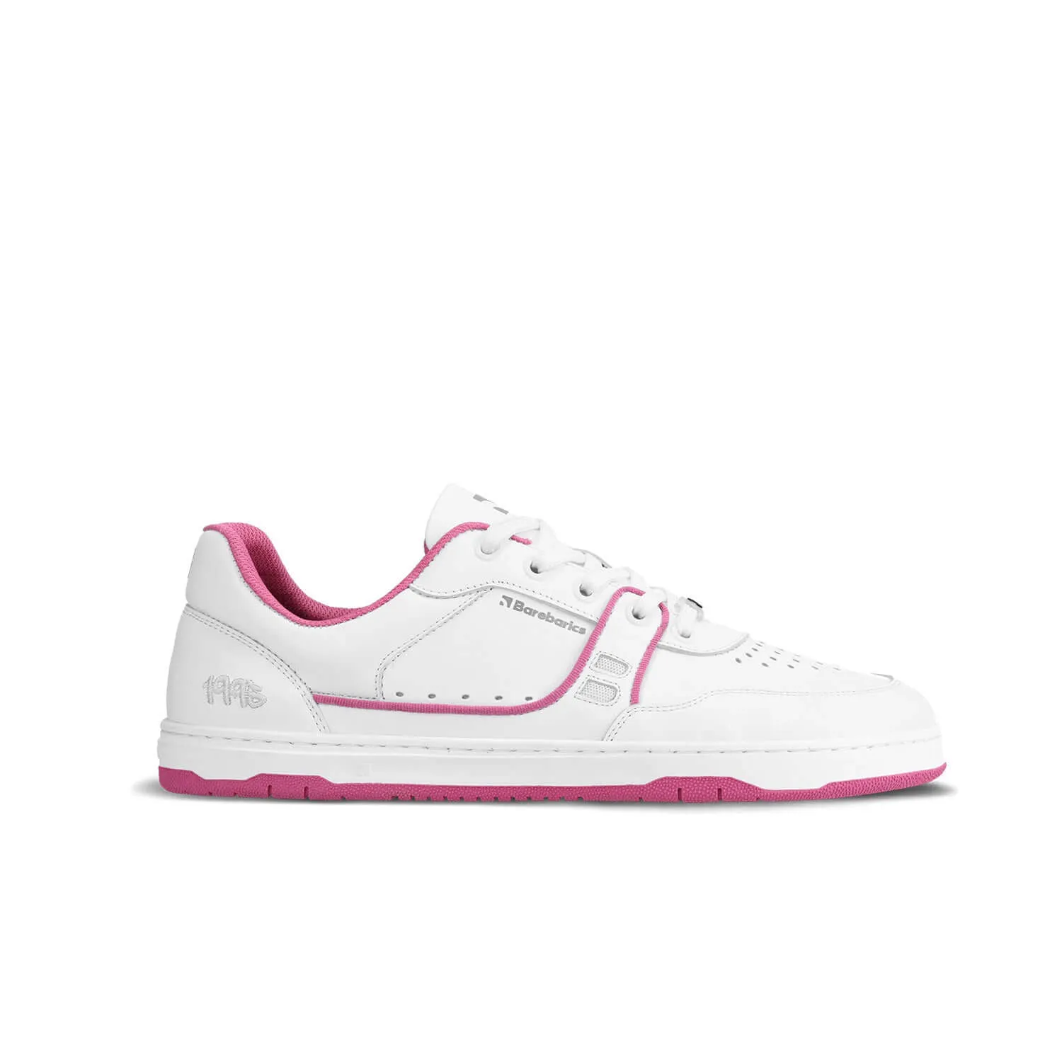 Barefoot Sneakers Barebarics Arise - White & Raspberry Pink