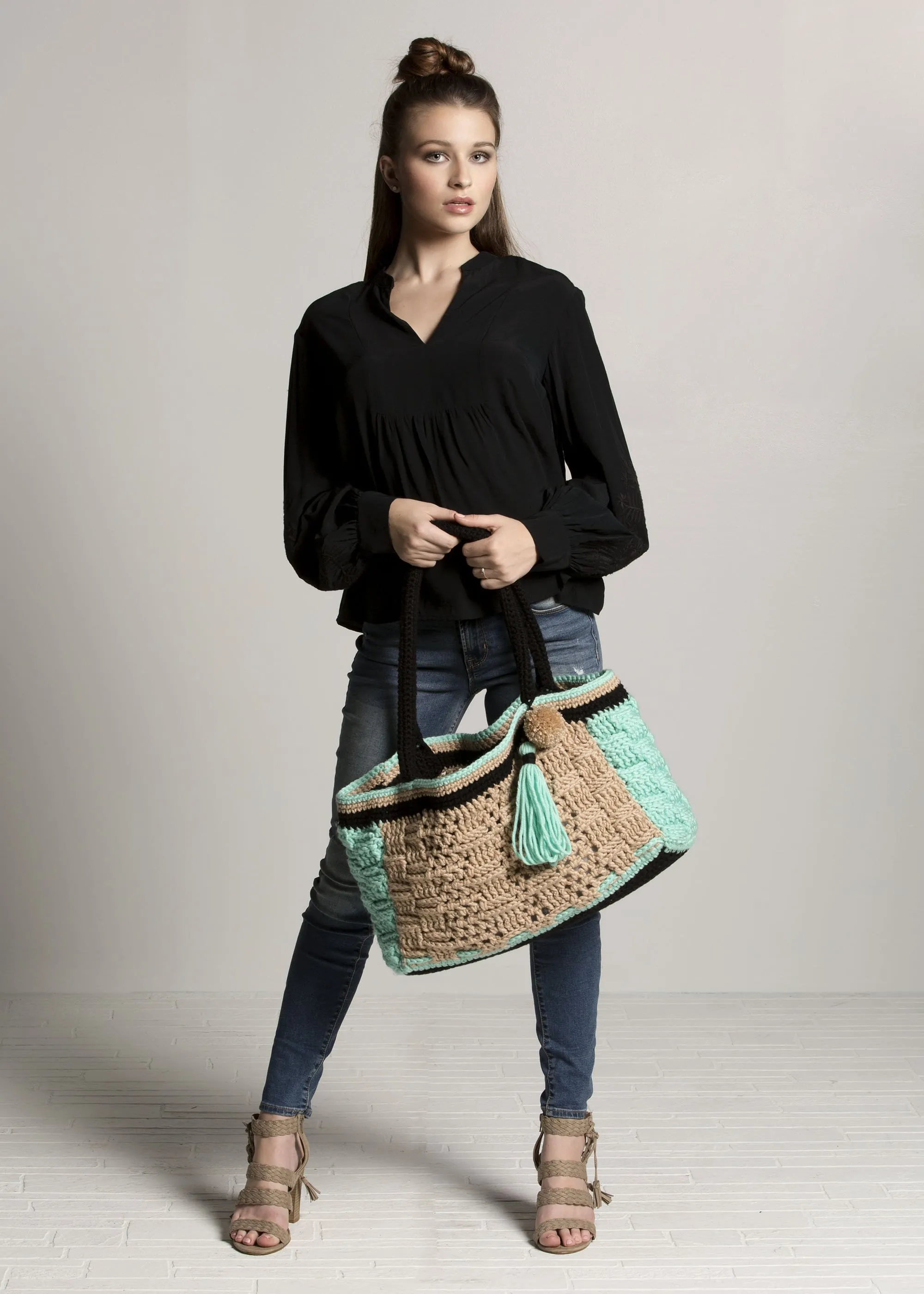 Basket Weave Mod Tote