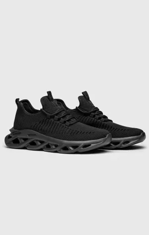 Black Structure Sneakers