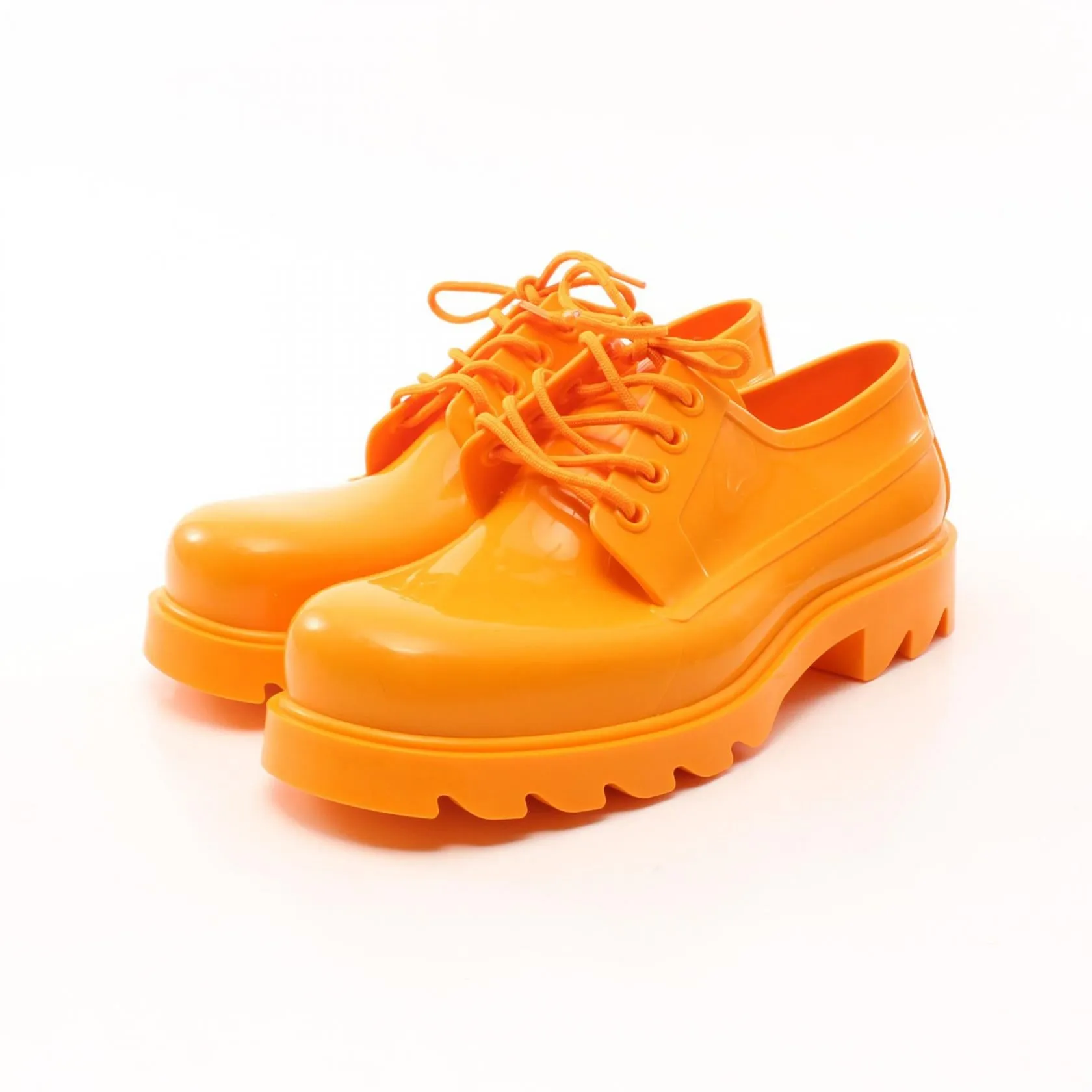 Bottega Veneta Stride Rubber Shoes Orange