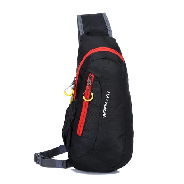 Brand New Unisex Waterproof Nylon Chest Bag Men Women Running Shoulder Bag Diagonal Outdoor Sports Bag sacs de course