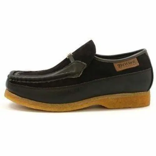 British Walkers Power Men's Brown Suede Crepe Sole Slip On Shoes