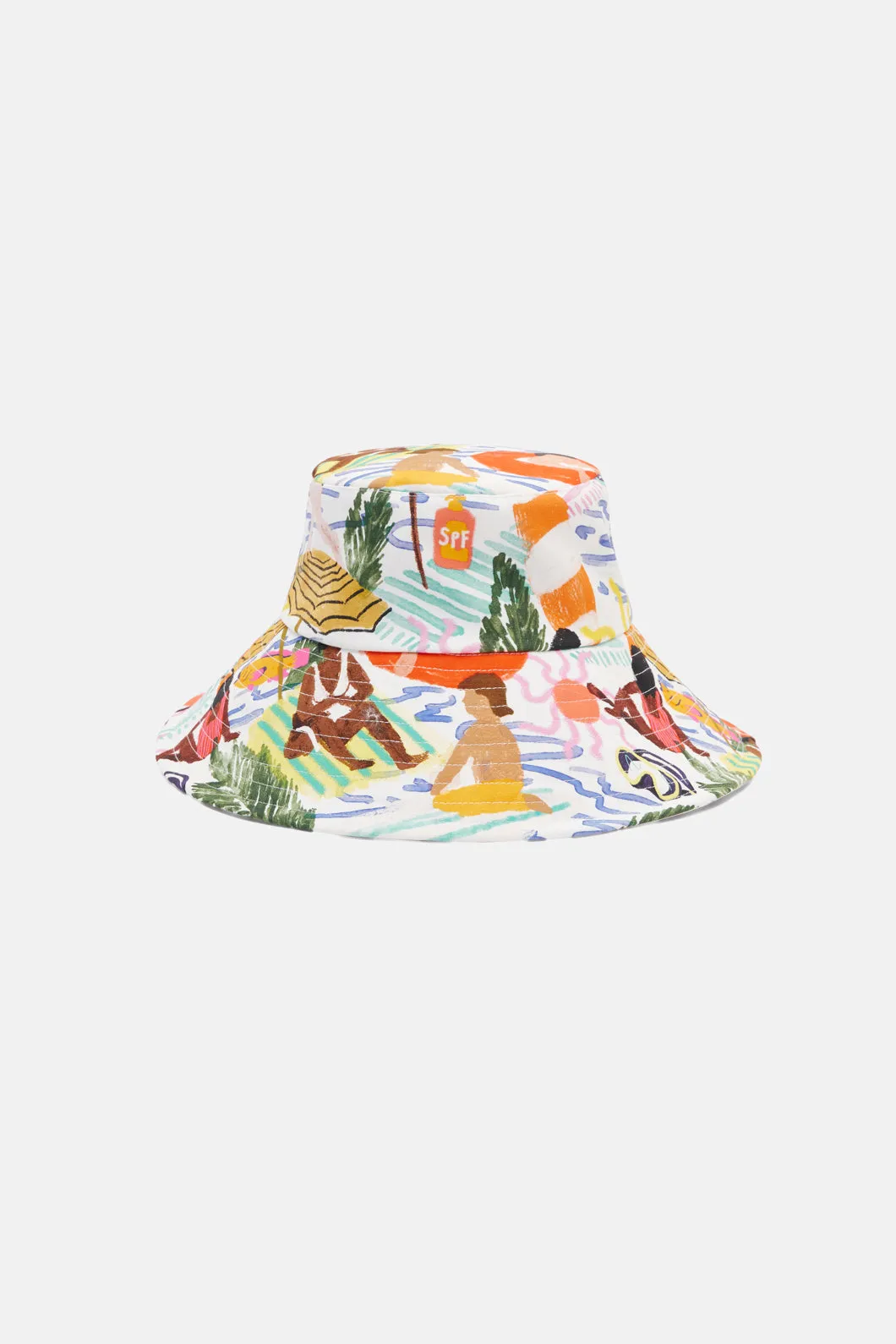 Busy Beach Sun Hat