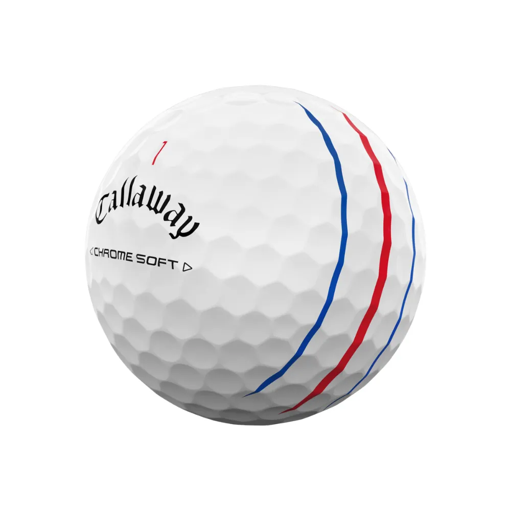 Callaway Chrome Soft Triple Track 24 White Golf Balls  - 2 Dozen Pack