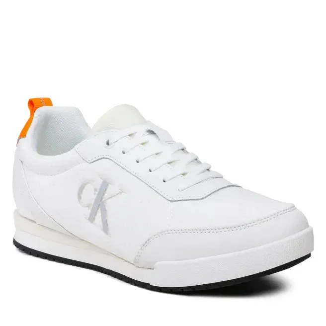 Calvin Klein Jeans Low Profile Oversized Mesh Trainer YM0YM00623-WHT