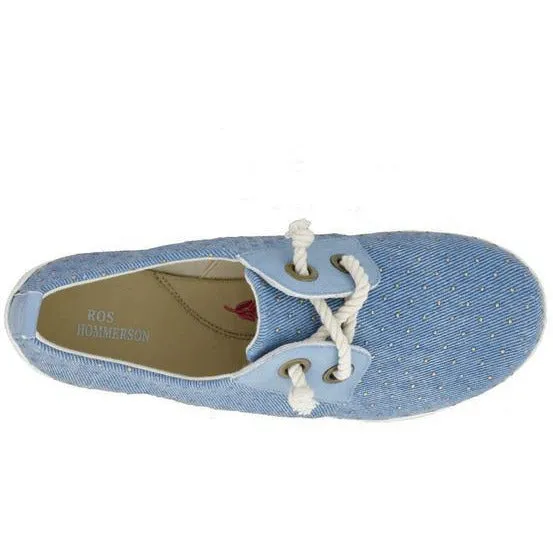 Calypso Denim with Gold Studs Canvas Shoes