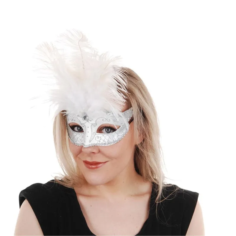 Carmela Feather Mask