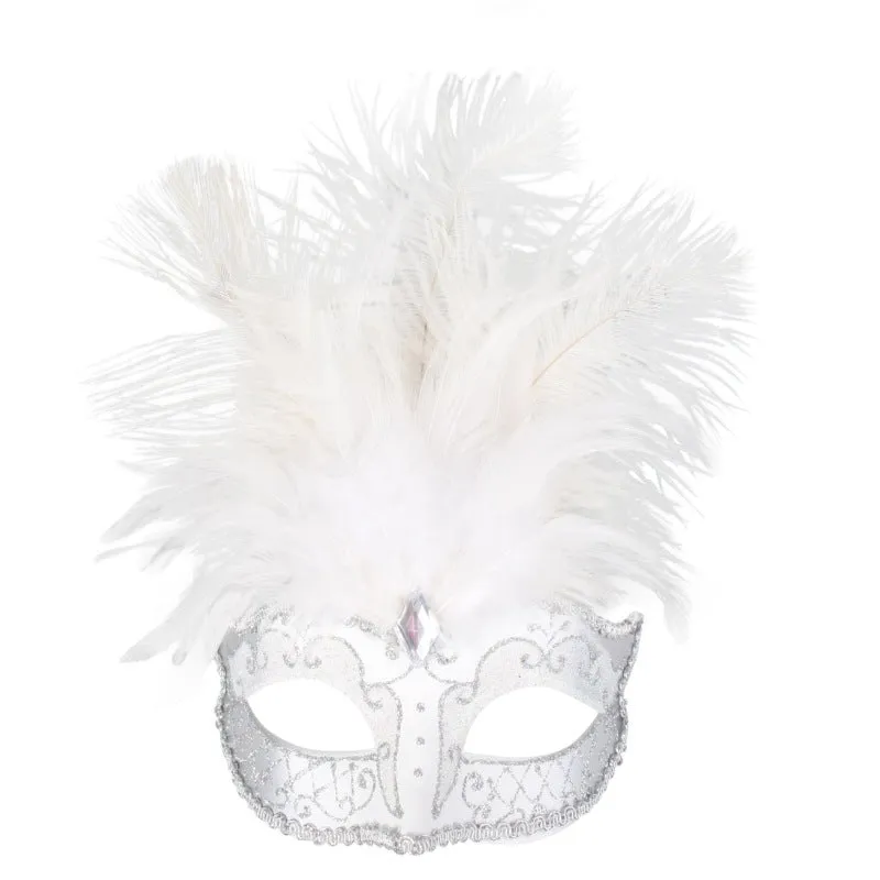 Carmela Feather Mask