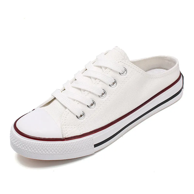 Casual half-drag canvas - Women's shoes