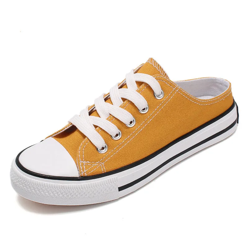 Casual half-drag canvas - Women's shoes