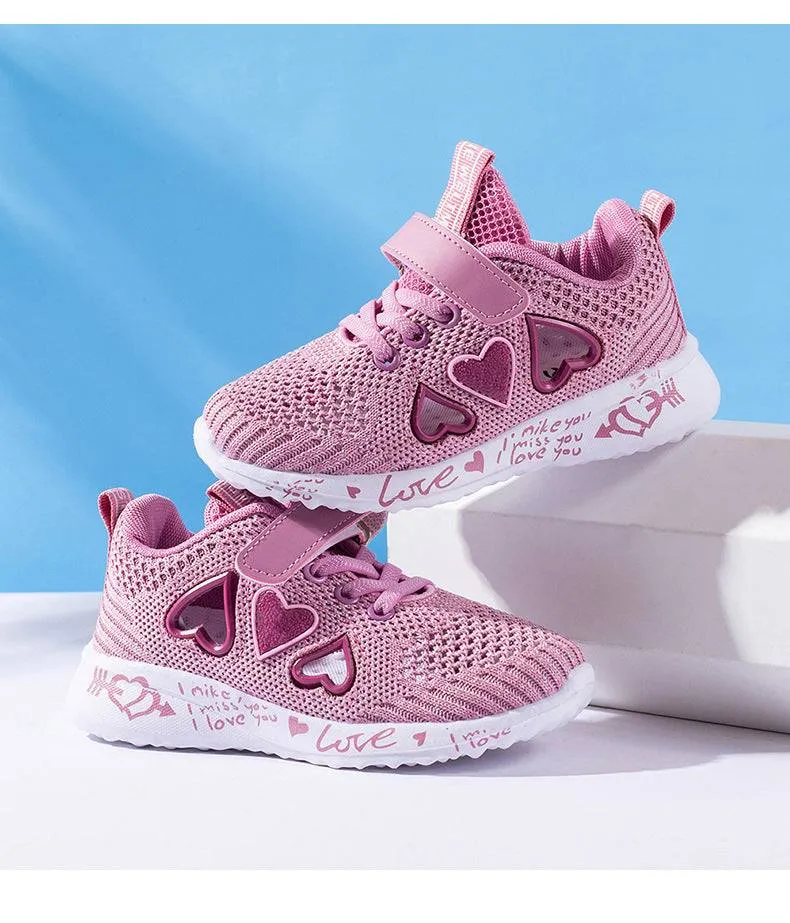 Casual Pink Light Mesh Sneakers - GlamzLife