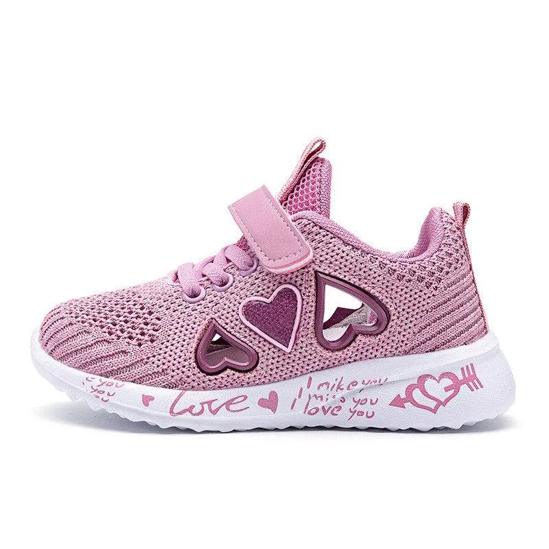 Casual Pink Light Mesh Sneakers - GlamzLife