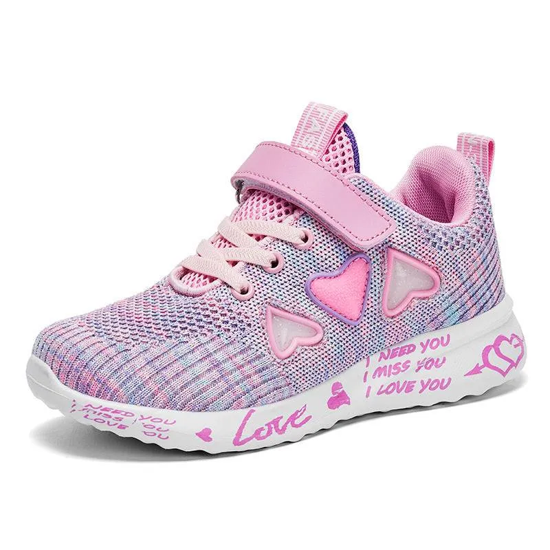 Casual Pink Light Mesh Sneakers - GlamzLife