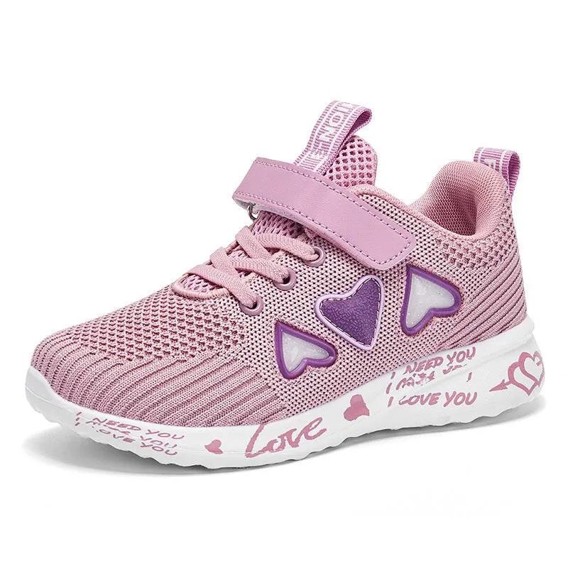 Casual Pink Light Mesh Sneakers - GlamzLife