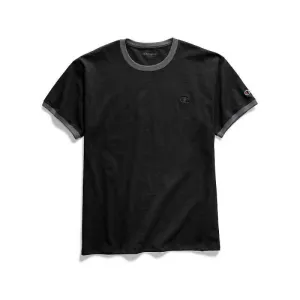 Champion Classic Jersey Ringer Tee Black/Granite (Size M)