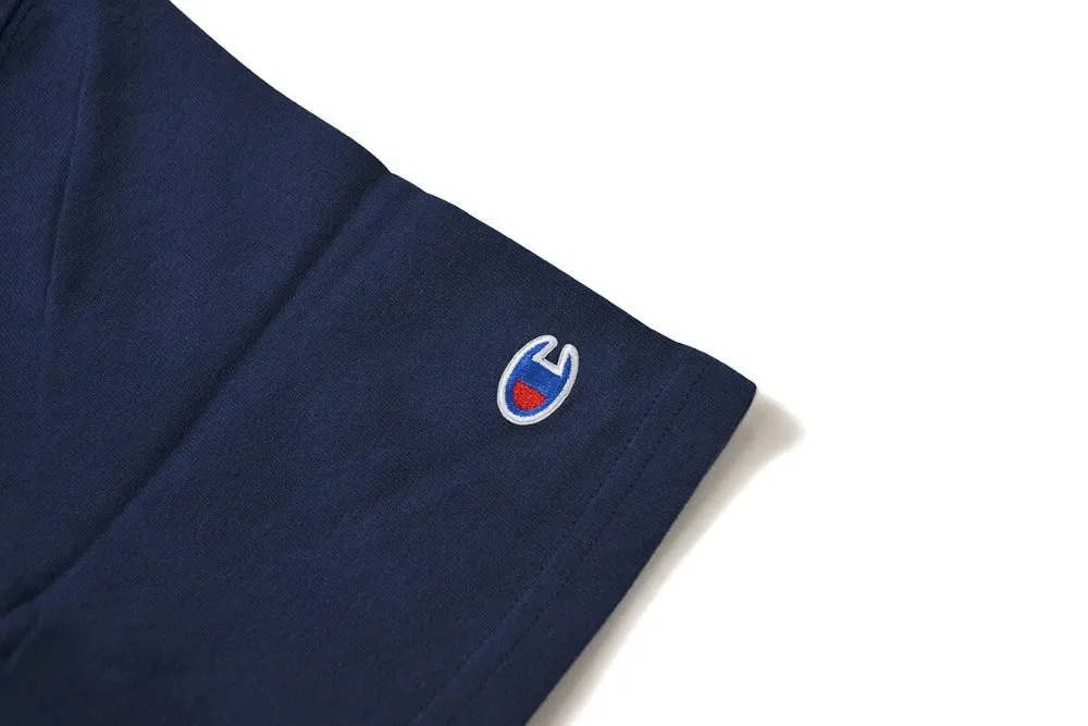 Champion Embroidered Big Script T-Shirt Navy