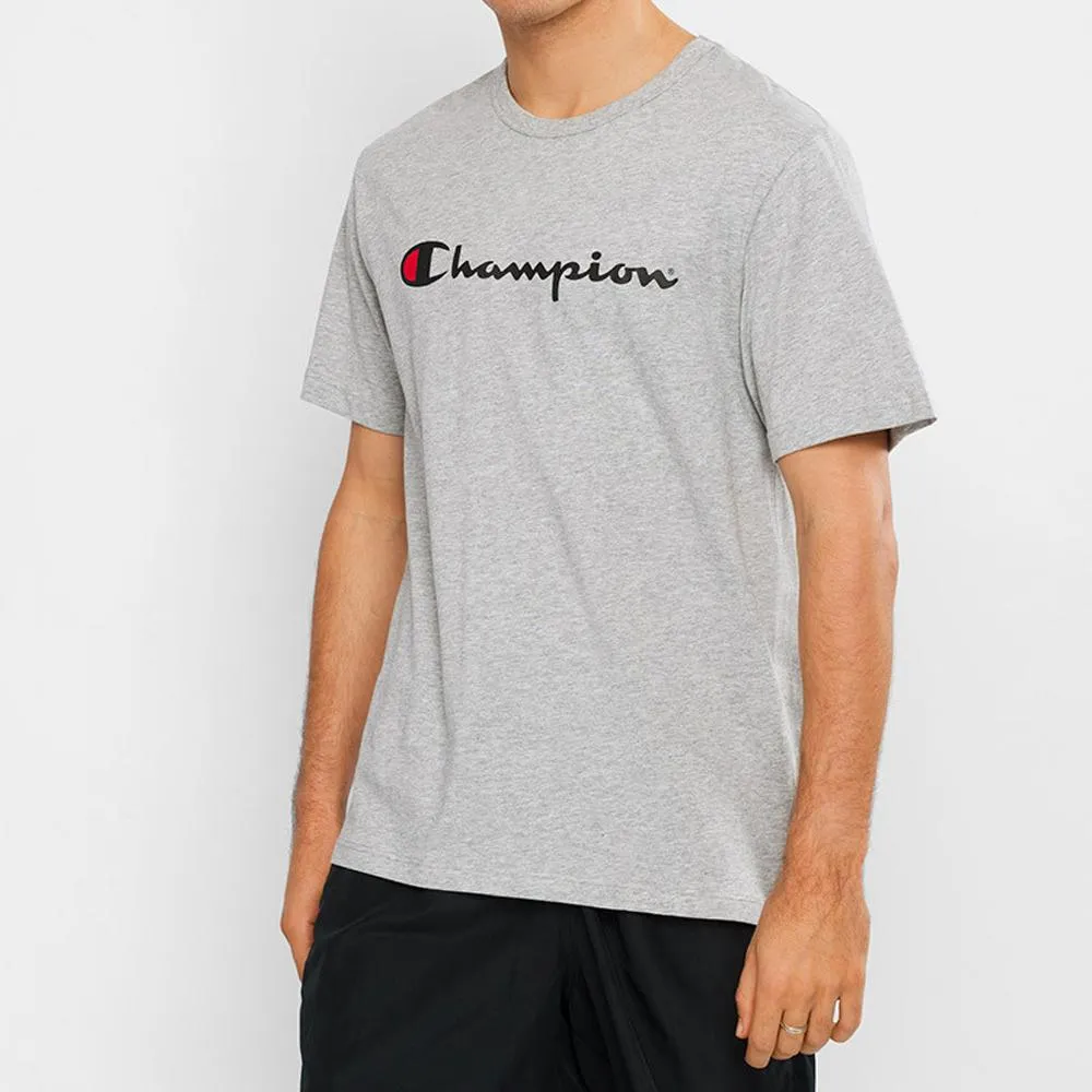 Champion Printed Logo T-Shirt Oxford Heather (Size S)