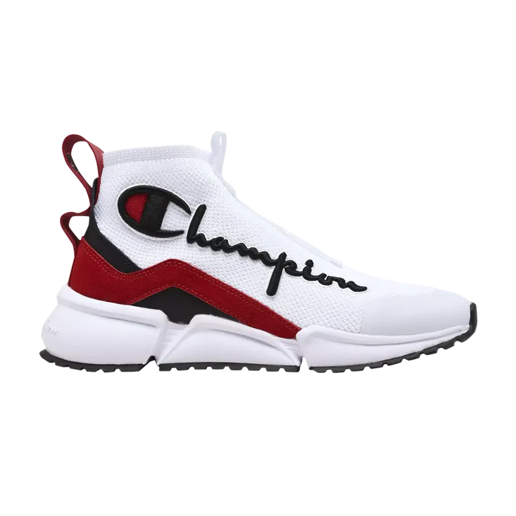 Champion Rally Future Mid 'White Scarlet' Sneakers, White