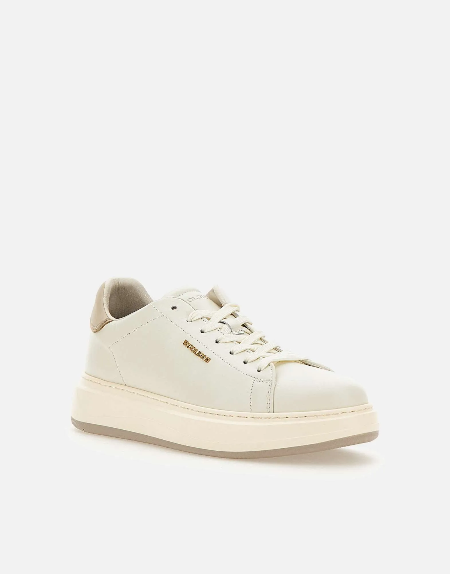 Chunky Court White Leather Sneakers