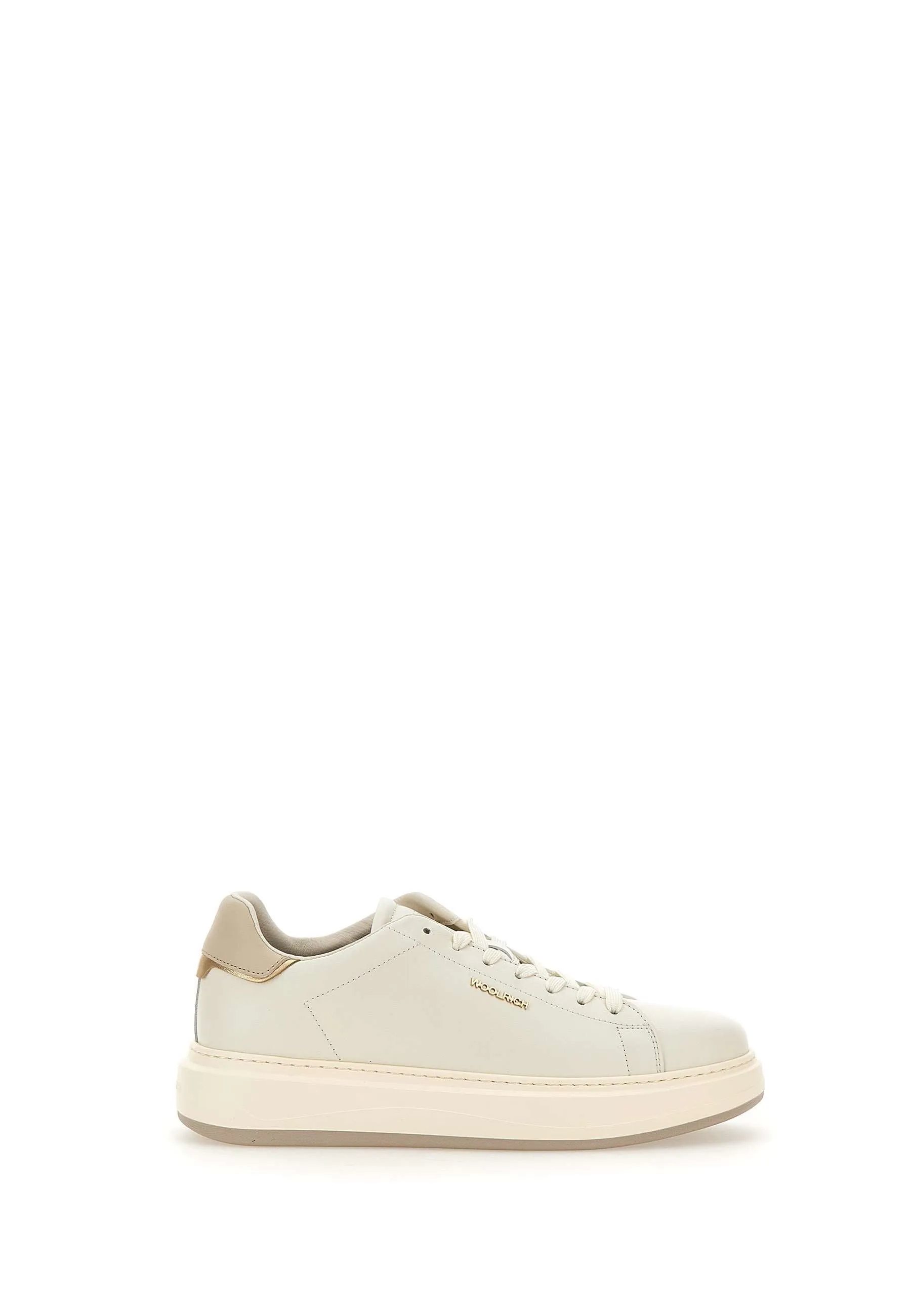 Chunky Court White Leather Sneakers