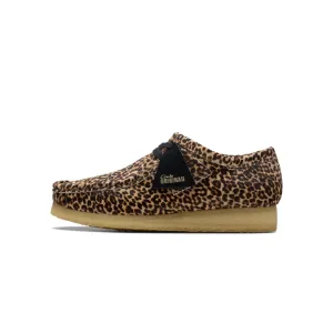 Clarks Mens Wallabee Leopard Print Shoes