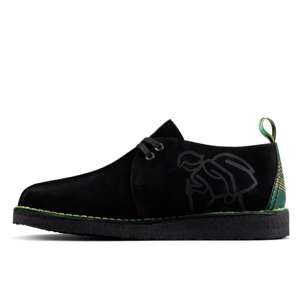 Clarks Originals Desert Trek Jamaican Bee Men's Black Multi Suede 26156058