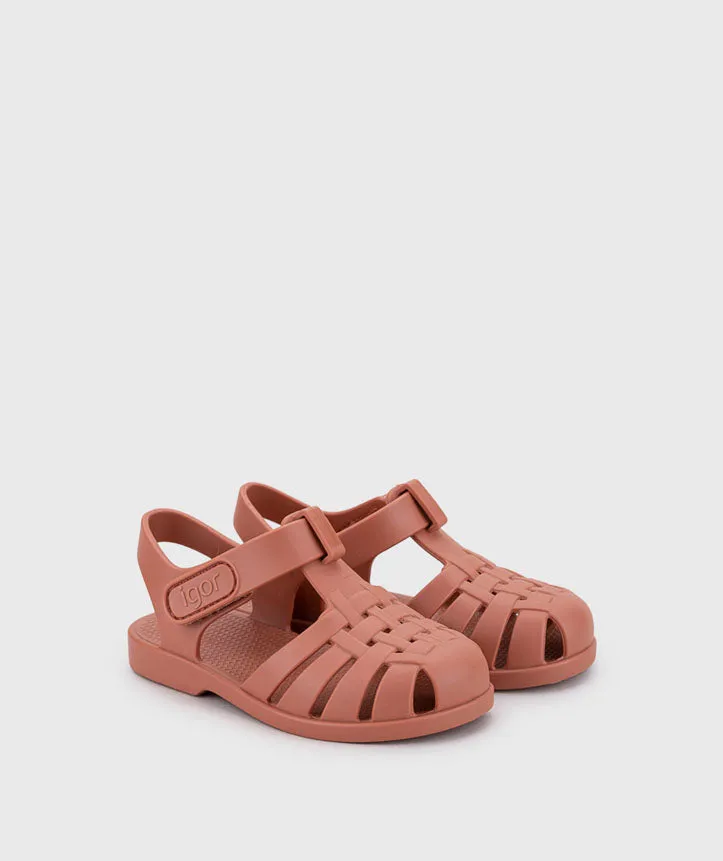 Clasica terracota jelly sandal