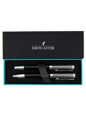 Classic Black Fountain Pen & Ball Point Pen Gift Set