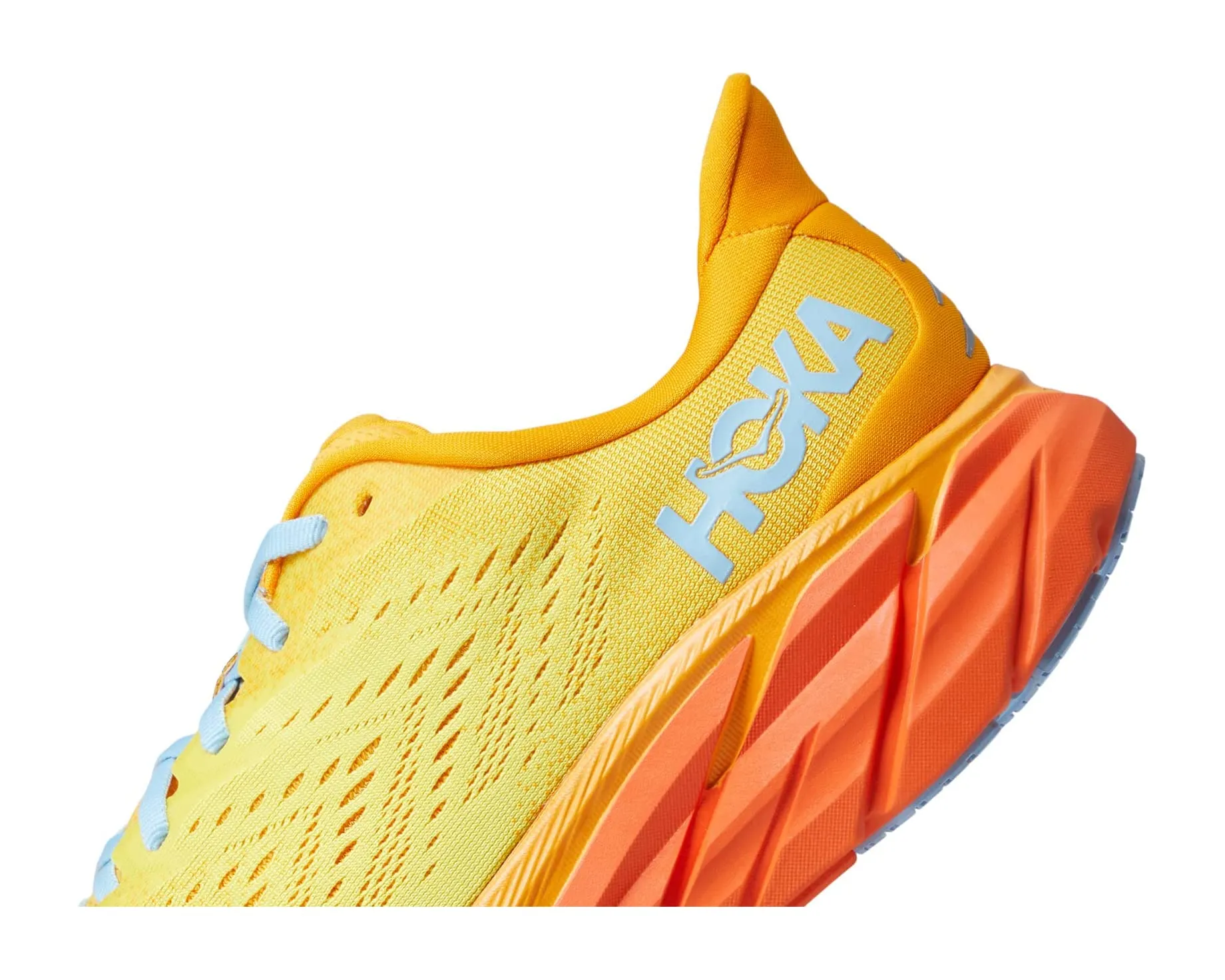 Clifton 8 Hoka sneakers, yellow