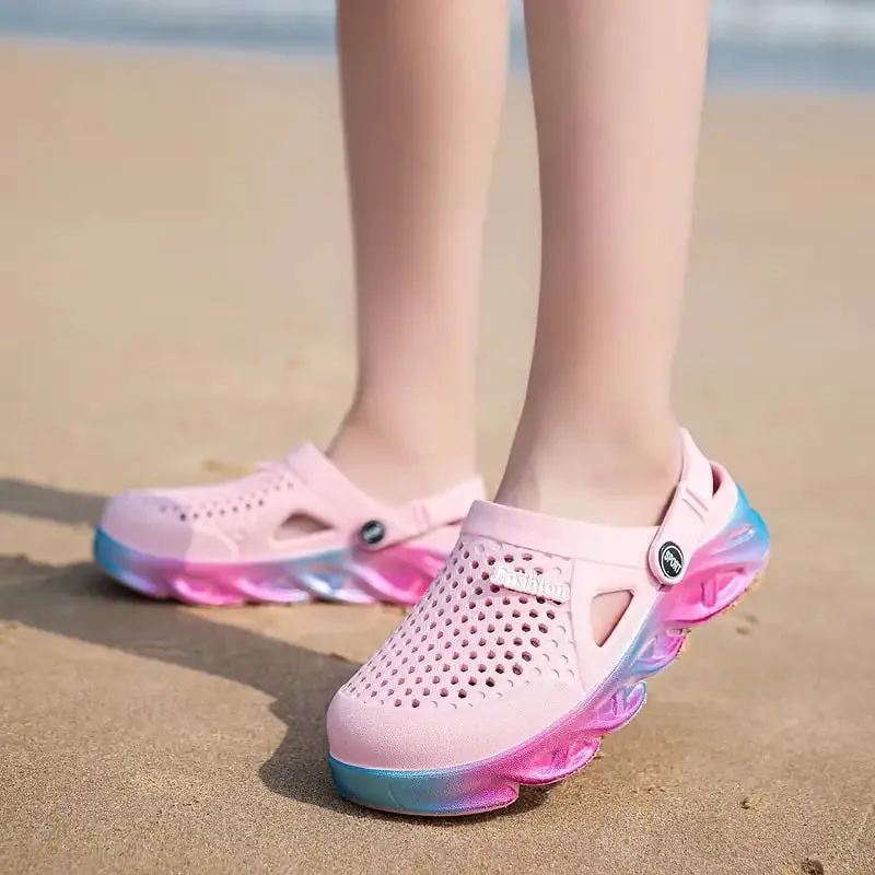 Colourful Beach Crocs Shoes