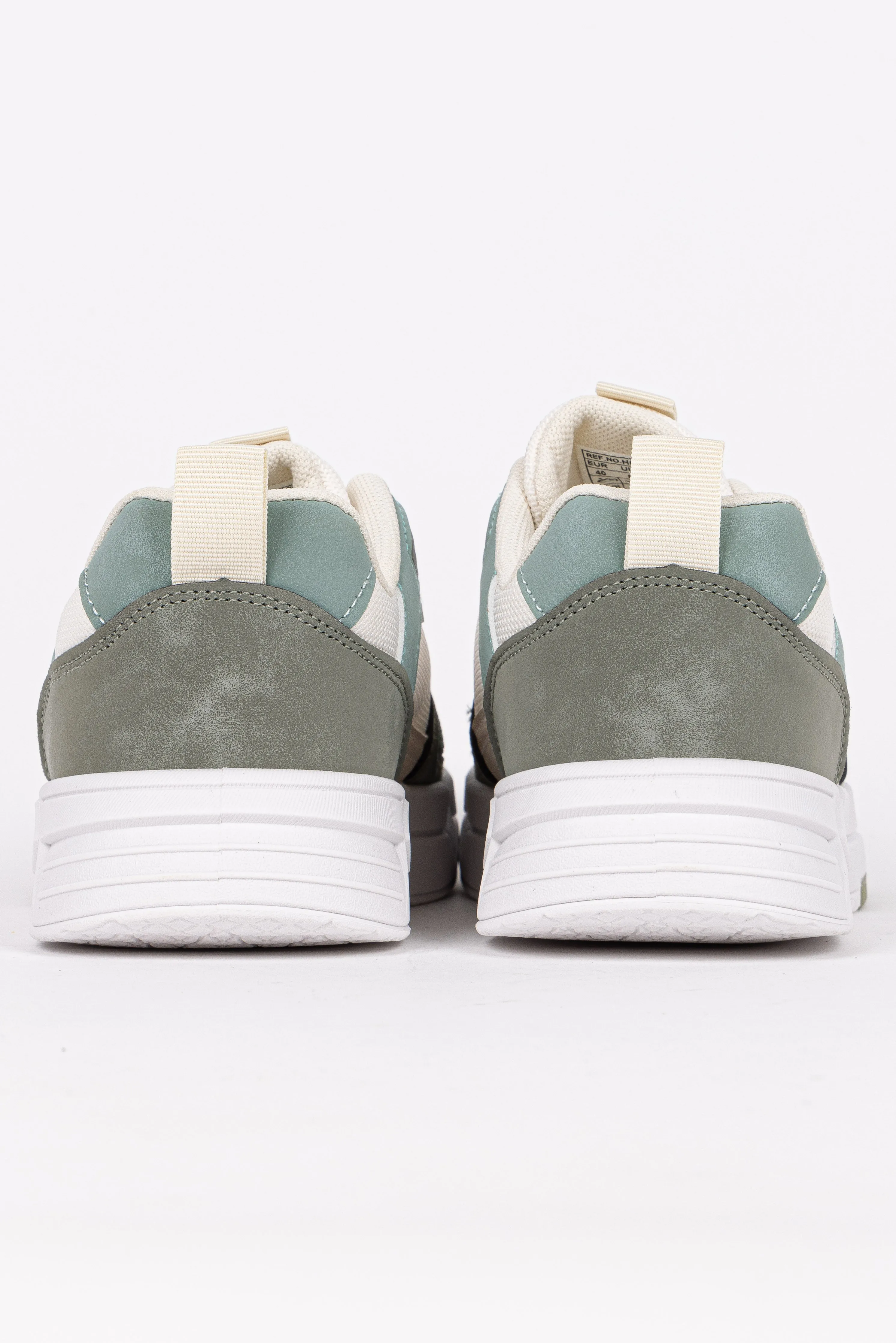 CONTRAST RETRO SUEDE SNEAKERS