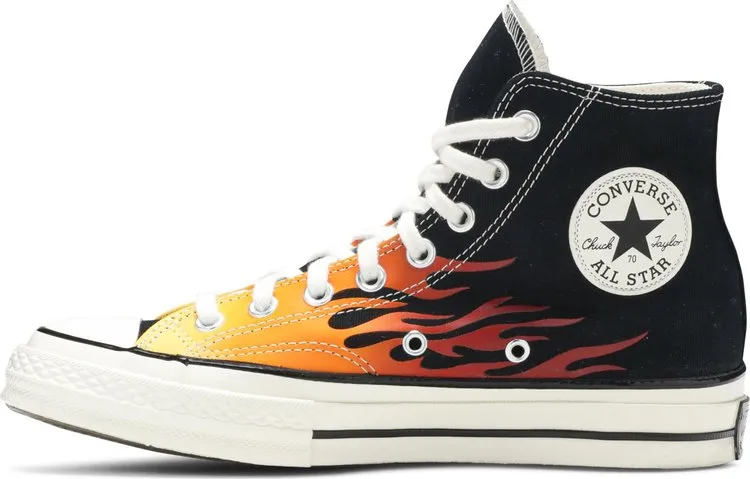 Converse Chuck 70 Hi Flames sneakers, black