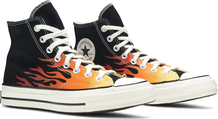 Converse Chuck 70 Hi Flames sneakers, black