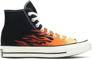 Converse Chuck 70 Hi Flames sneakers, black