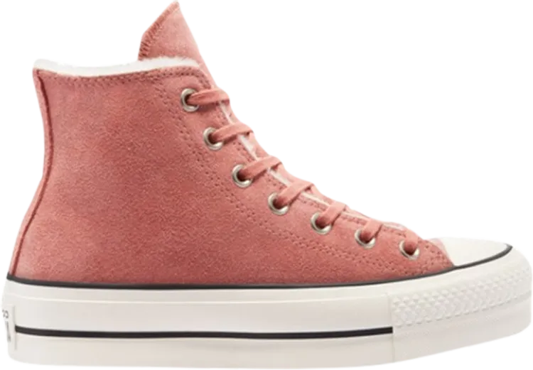 Converse Wmns Chuck Taylor All Star Lift High Brick Rose Sneakers, Pink