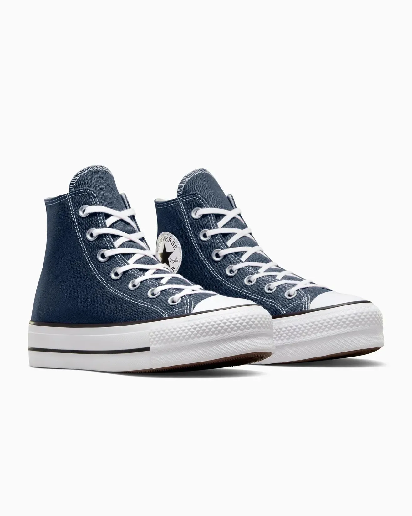 CONVERSE WOMEN'S CHUCK TAYLOR LIFT NAVY SNEAKERS SHOES