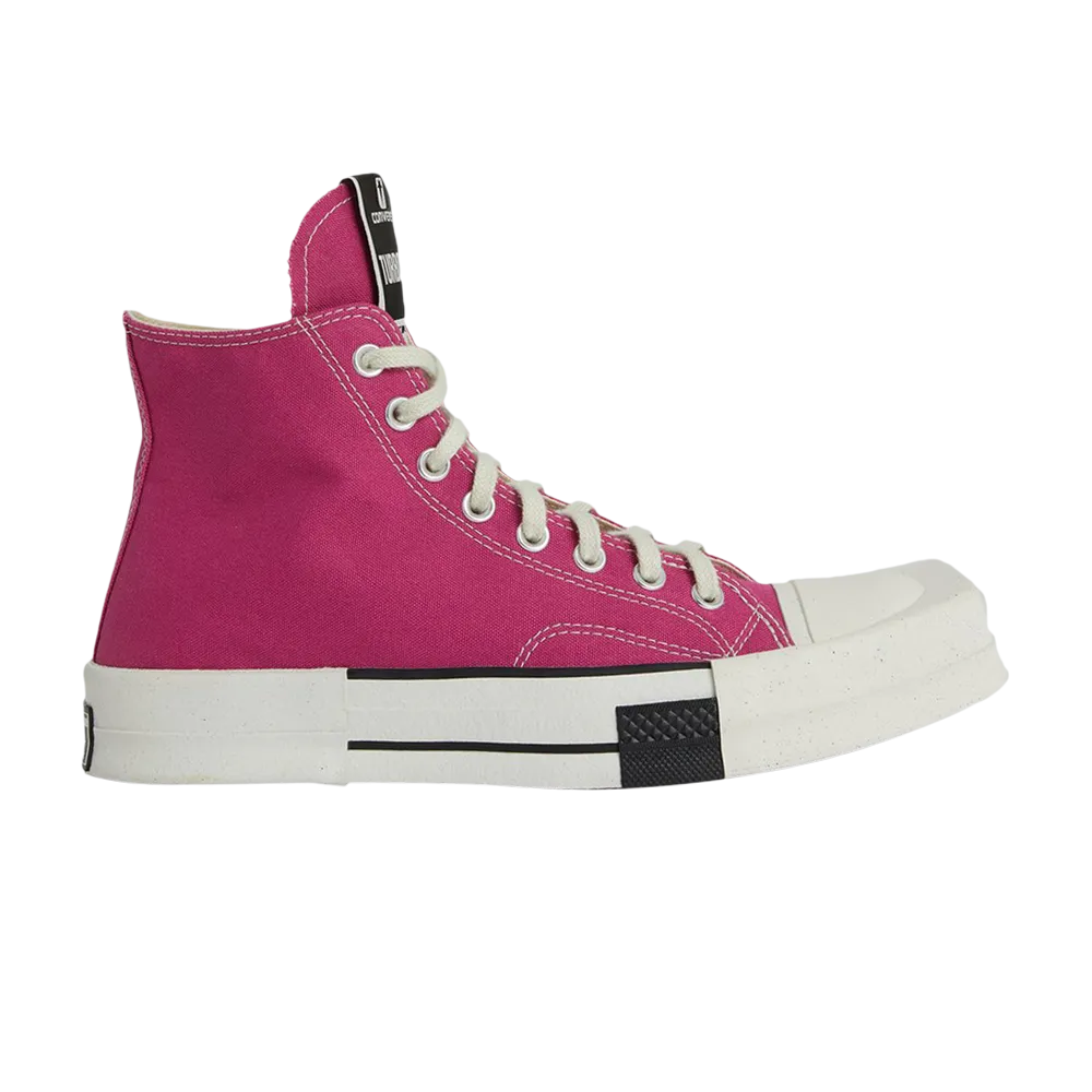 Converse x Rick Owens TURBODRK Chuck 70 sneakers without laces, pink