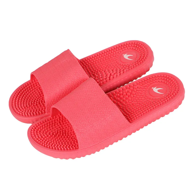 COOLSA Women's Fashion Candy Color Indoor Massage Slippers Lightweight Solid EVA Home Non-slip Massage Slippers Chinelo Feminino