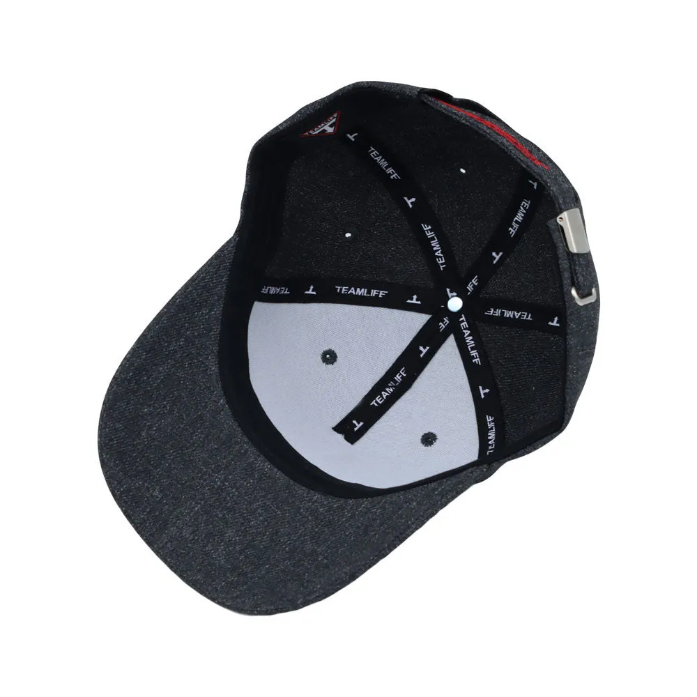 Cotton Adjustable Rubber Lettering Patch Baseball Cap Plain Dad Hat TR11496