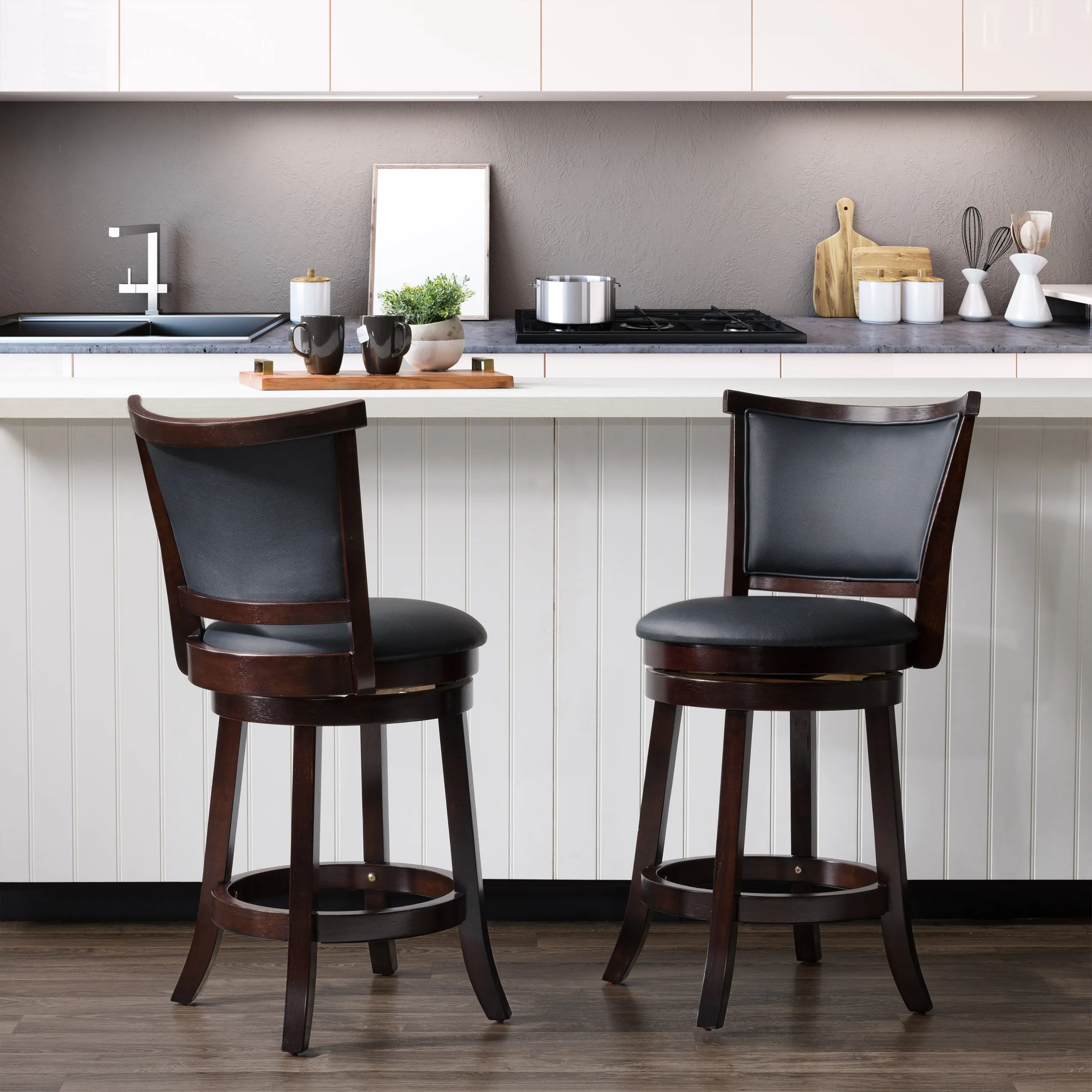 Counter Height Bar Stools, Set of 2