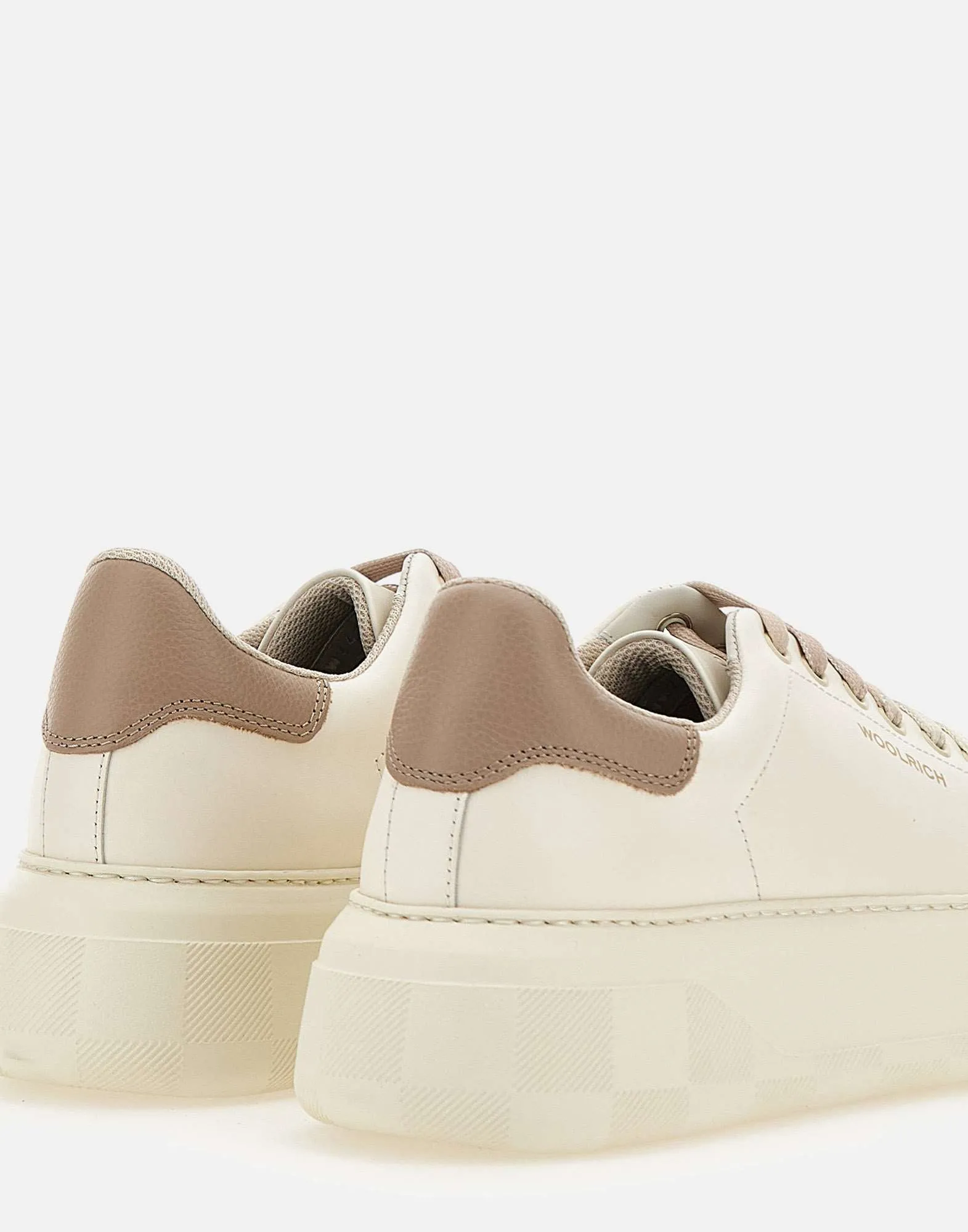 Cream White Leather Sneakers