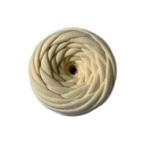 Crochet Now | Premium Cotton T - Shirt Yarn 100 Grams | Used for DIY Projects, Baskets, Place Mats (Cream)