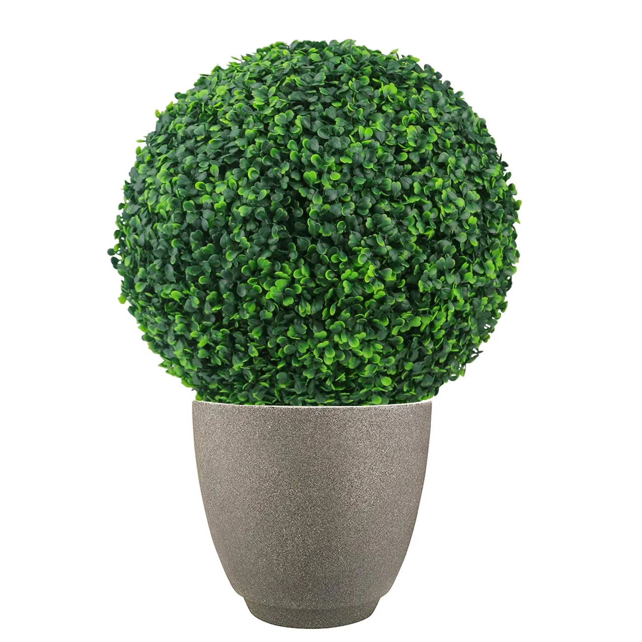 Daily Crafts Hanging Artificial Plant Topiary Grass Dome Ball (Green, 1 Piece)| Artificial Plant for Home Decorations Big Size 28 cm