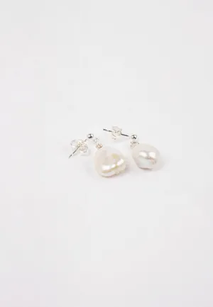 Daily Studs - Silver 12mm Pearl