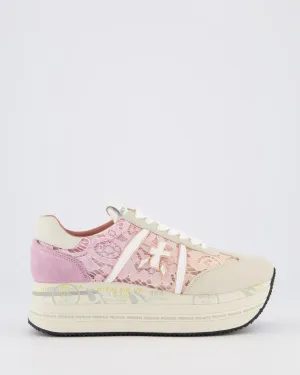 Dames Beth Sneaker Beige/Roze